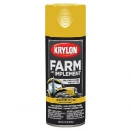 Promo 😍 Krylon Farm and Implement High-Gloss John Deere Yellow Spray Paint (NET WT. 12-oz) 🛒