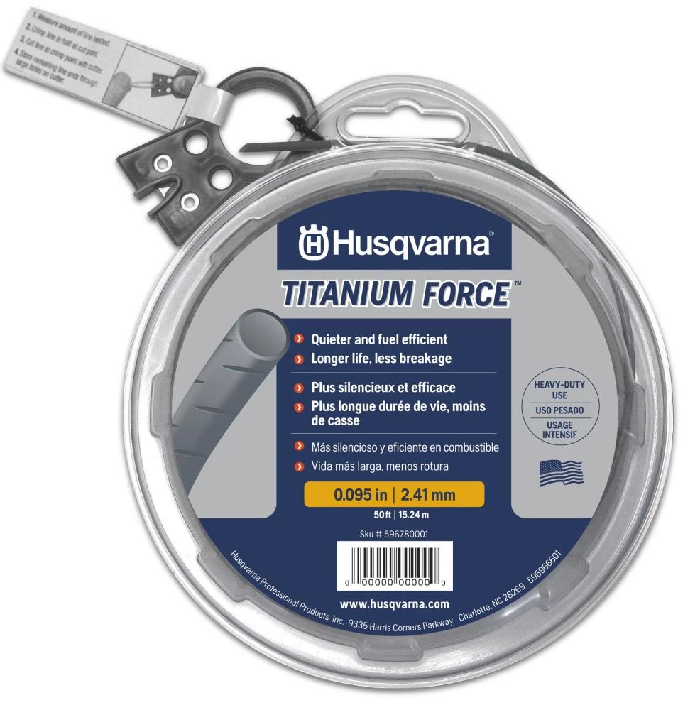 Buy ๐งจ Husqvarna String Trimmer Line 50-ft Spool 0.095-in Titanium Force Pre-cut Trimmer Line ๐ 1 Buy ๐งจ Husqvarna String Trimmer Line 50-ft Spool 0.095-in Titanium Force Pre-cut Trimmer Line ๐
