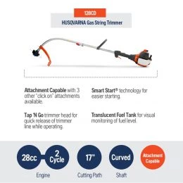 Cheapest 🎁 Husqvarna Gas String Trimmers 128CD 28-cc 2-Cycle 17-in Curved Shaft with Attachment Capable 👏 19 Cheapest 🎁 Husqvarna Gas String Trimmers 128CD 28-cc 2-Cycle 17-in Curved Shaft with Attachment Capable 👏 -HusqvarnaJohn Deere Sales 12007604