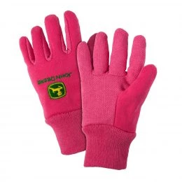 Flash Sale ๐ฏ John Deere Unisex Child Pink Polyester Garden Gloves ๐ฅ