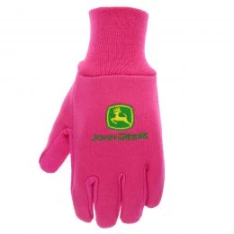 Flash Sale 💯 John Deere Unisex Child Pink Polyester Garden Gloves 🔥 -HusqvarnaJohn Deere Sales 45442184