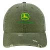 Discount ❤️ John Deere Hats One Size Fits Most Women's Olive Washed Cotton Baseball Cap 👍